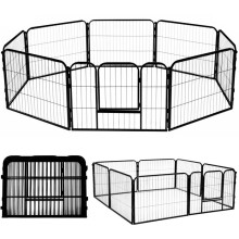 Enclosure para pequeños animales - Springos - Plegable - 8 paneles - 165x165 cm - Altura 60 cm