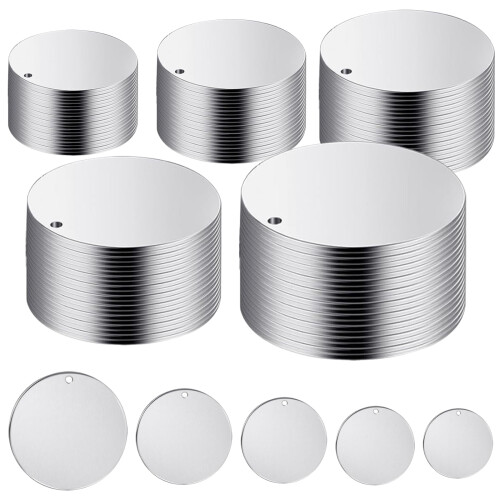100x/Set Multifunctional Stamping Blanks Round Engraving Blanks