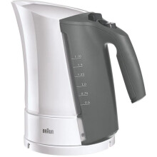 Bouilloire BRAUN WK300 - 1,7L - Weiß - Ultra-schnelle Erwärmung 45s - Abnehmbarer Antikalkfilter