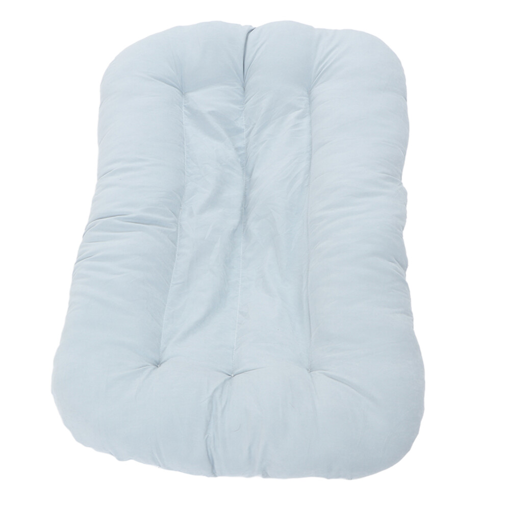 Ergonomic Baby Lounger Breathable Cotton Safe & Comfortable For Infants Blue
