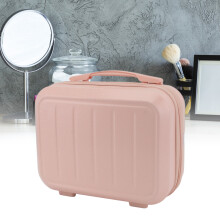 14 Zoll ABS Kosmetiktasche Tasche Reise Toilettenartikel Make-up 30x23x15cm Pink