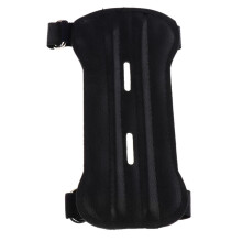 Archery Arm Guard Protection Safe Guard Adjustable ,PU Leather Black