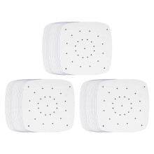 300Pcs Air Fryer Parchment Paper Perforated Unbleached Square Air Fryer Liners Steaming Parchment Liner