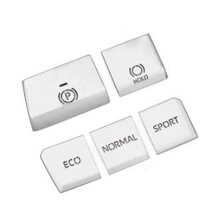 Central Control Gear Multimedia Button Cover Trim Sticker Sequin for RAV4 2019 2020 2021 Accessories, Silver,5PCS