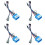 4X 16-Poliger Auto Android Stereo Kabelbaum Adapter für /// Stereo Kabelbaum 1