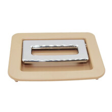 Car Interiors Spare Tire Cover Handle Trunk Carpet Handle Electroplated Handle for Cayenne 2011-2017 Beige