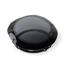 Motorcycle Auxiliary Light Protection Headlight Cover for Softail Low Rider ST El Diablo FXRST FXLRST Gray