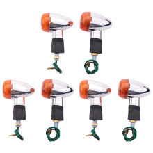 Turn Signals Bullet-Front Rear Lights for Motorcycle Street Standard Custom Bike (6Pcs)