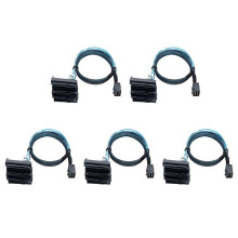 5X SAS SFF-8643 to 4X29Pin SFF-8482 Hard Disk Server Cable 3.33TF/1M