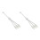 2X 5V 3-Pin Extension Cable for Computer Motherboard 1 Point 3 Hub Cable Connection Extension ARGB Splitter, White 1
