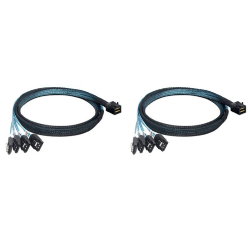 2X Internal  SAS to  Cable, SFF-8643 to  Forward Breakout Compatible with  Controller Hard Drive (3.3Ft)