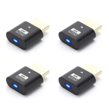 4X -Compatible 4K Dummy Plug with LED Light for Cards, PC Accessories,Laptop Vistual Display Adapter C