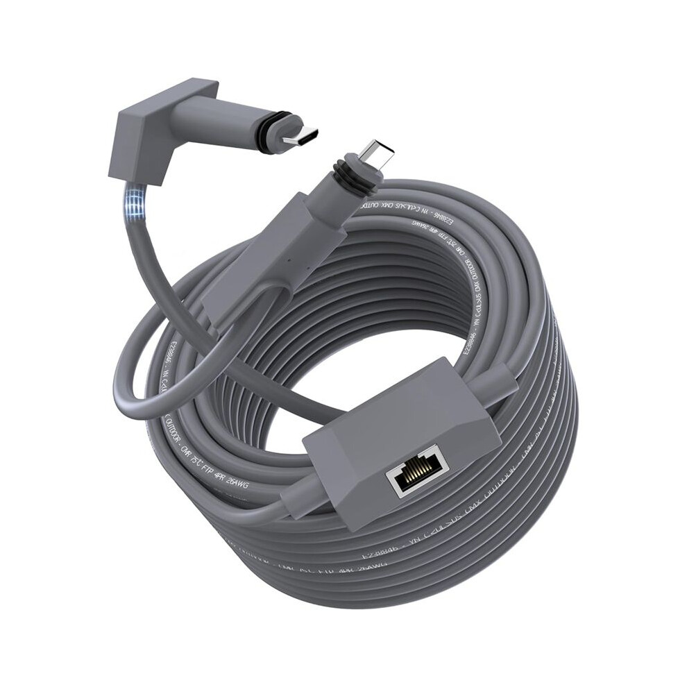 For Starlink Gen 2 Cable With Ethernet Adapter 2-In-1, Cmx Cmr Rated 26Awg Starlink Replacement Cable (6Ft) 6032089489159