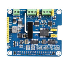 2-Channel Isolated CAN SPI Bus Expansion HAT for Raspberry Pi Dual Chips for Expanding Multiple CAN Channels