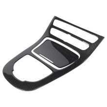 Car Center Control Gear Shift Panel Decorative Trim Cover Carbon Fiber Color for   E-Class W213 2015-2018