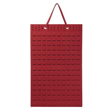Hanging Jewellery Organiser, Foldable Hanging Earring Holder, Holds to 300 Pairs for Girls and Women, Red