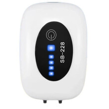 Bomba de Aire para Acuario, Bomba de OxíGeno Recargable por USB, Burbujeador para Pecera, BateríA de Litio de 4800MAh de Alta Capacidad, Doble