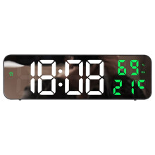Digital LED-VäCkarklocka med Stor SkäRm Digital Display Klocka Temperatur Display Klocka för Dekorativ Klocka i Vardagsrummet