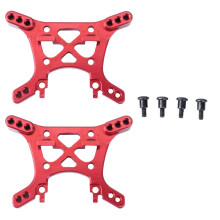 2 StüCke Metall Schockturm A2504 für Remo Hobby Smax 1621 1625 1631 1635 1651 1655 1/16 RC Car Upgrade Teile,Rot
