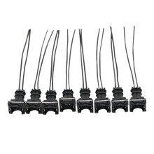 8Pcs Fuel Injector Connector Wiring Plugs Clips for EV1 OBD1 Pigtail Cut & Splice
