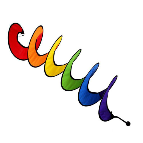 Various Colorful Rainbow Curlie Spinners Ornaments for Patios-S