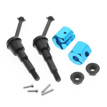 2 StüCke Metall Antriebswellen CVD und Adaptermutter Set für SW 01 SW01 1/24 4WD Truck RC Auto Upgrade Teile,1
