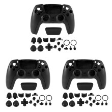3X Repair Part for PS5 BDM-010 Controller Housing Shell Game Controller Shell Cover with Buttons Black