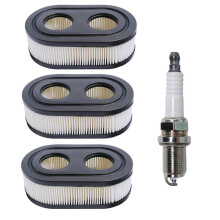 3Pack 593260 Air Filters & 491055 for 550E 575EX Series Engines,Includes Lawn Mower Rc12yc 491055T