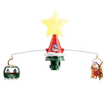 USB Propelled Santa Sleigh Holiday Decoration With 25 Foot