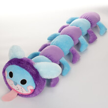(Caterpillar,100cm)Brinquedo de pelúcia 6080100cm papoula brincadeira lagarta abraçável roxo brinquedo presente criança