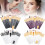(White Black)20 Eye Makeup Brushes Beauty Tools Eyeshadow Brush Long Rod Set Durable Gift 4