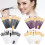 (White Black)20 Eye Makeup Brushes Beauty Tools Eyeshadow Brush Long Rod Set Gift Durable 6