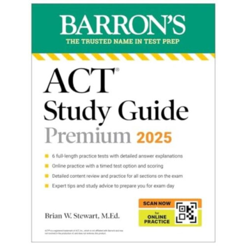 ACT Study Guide Premium 2025 6 Practice Tests Comprehensive Review Onl