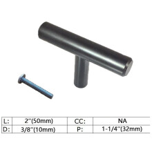 (2 Inch)5 Stck. Schwarz Schrank Schublade Ziehen Edelstahl T Bar Küche Hardware Knopf Schublade