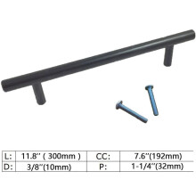 (11.8 Inch)5 Stck. Schwarz Schrank Schublade Ziehen Edelstahl T Bar Küche Hardware Knopf Schublade