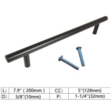 (7.9 Inch)5 Stck. Schwarz Schrank Schublade Ziehen Edelstahl T Bar Küche Hardware Knopf Schublade