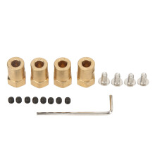 Stabile Antriebskupplung für RC-Car-Systeme, verschleißfeste Wellenmotor-Flexkupplung, leichter Stecker aus Messing-Aluminium-Legierung mit