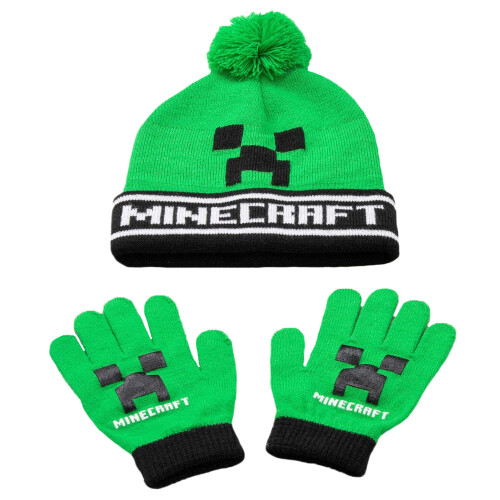 Minecraft Minecraft Creeper Hat And Gloves Set 1
