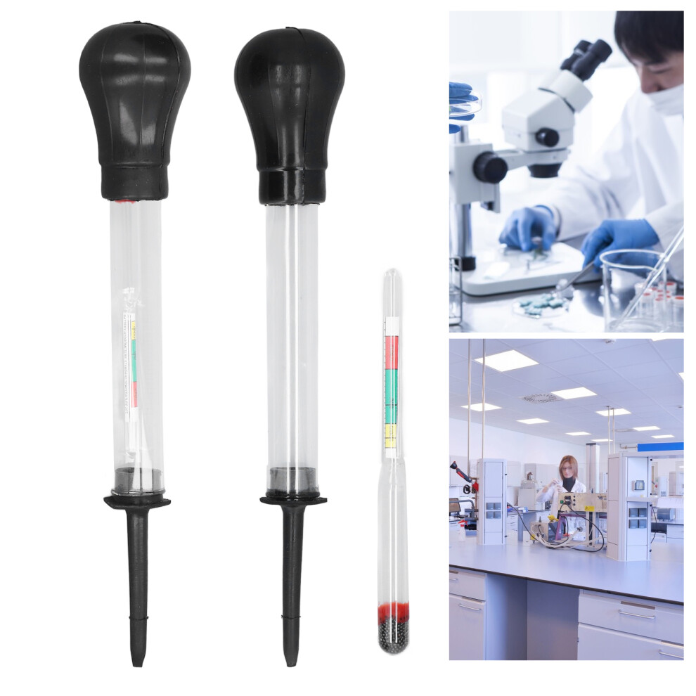 2 Pcs Density Hydrometer Set Electro Hydraulic