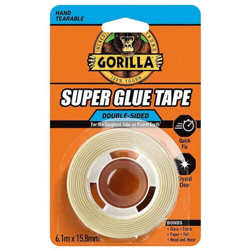 Gorilla Gorilla Super Glue Tape 15.8mm x 6.1m 2