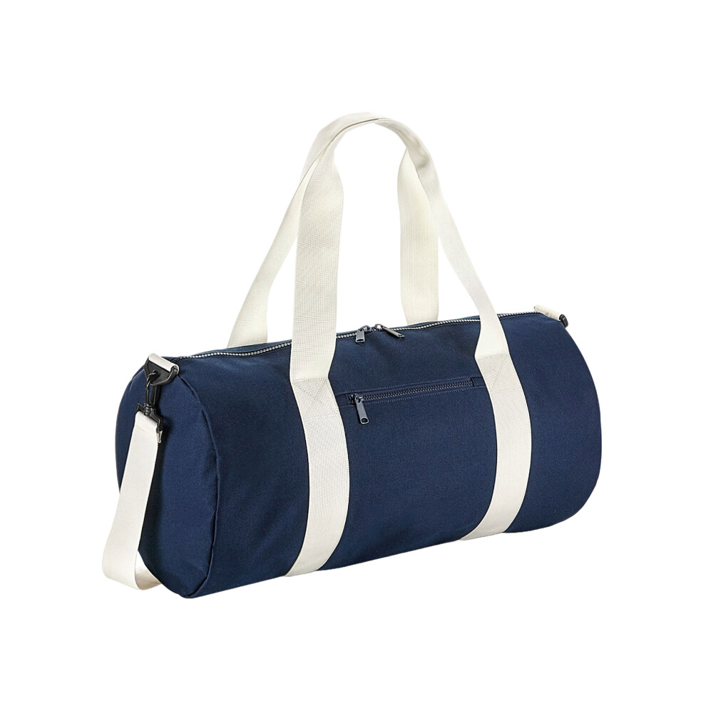 Bagbase (One Size, French Navy/Off White) Original Barrel Duffle Bag
