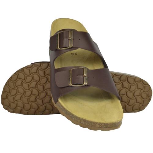 (8 UK, Brown) Biox Mens Aston Sano Sliders 2