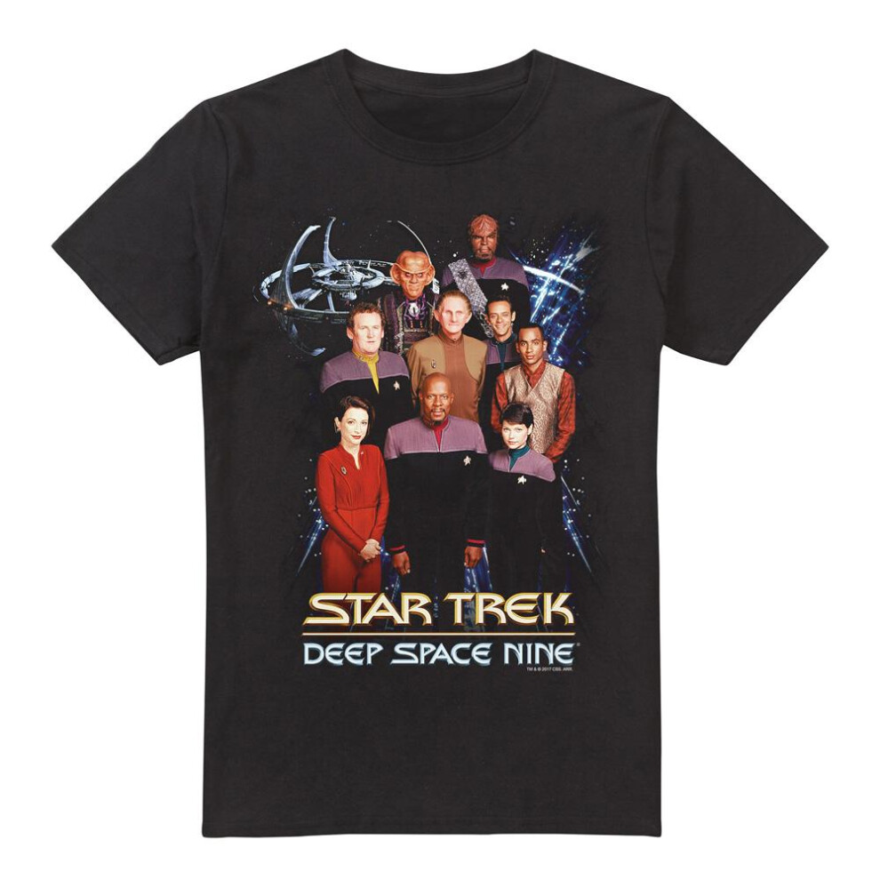 Star Trek (Xl, ) Mens Ds9 Crew T-Shirt Black