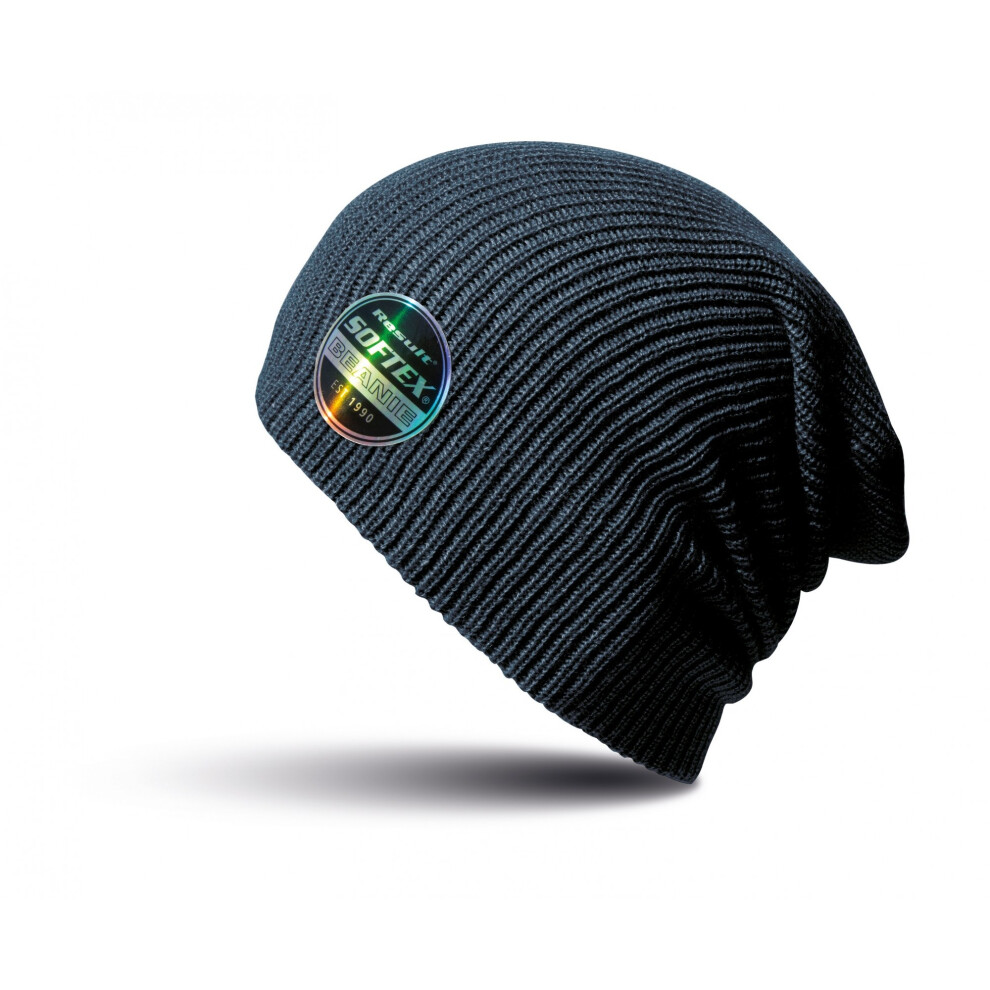 Result Men's Navy Winter Essentials Core Softex Beanie Hat In - Image 2