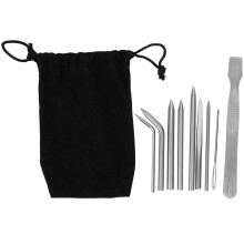 Kit para artesanato em paracord, conjunto de agulhas FID de aço inoxidável para artesanato em couro e acessórios de artesanato DIY, inclui