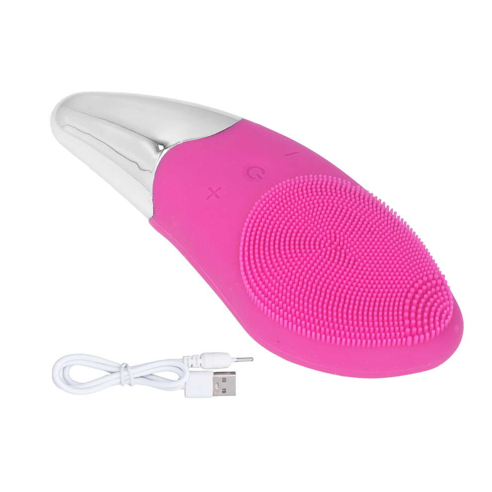 Electric Face Scrubber Exfoliating Waterproof Rechargeable Face Scrub Brush With Vibrating Technology Sonic Facial Cleanser Facial Cleansing Brush