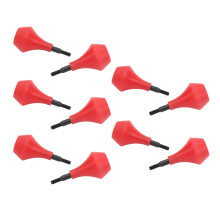 10 Stück Nylon-Bogenschusspfeil-Sicherheitspitzen 2,5x5,2cm Rot