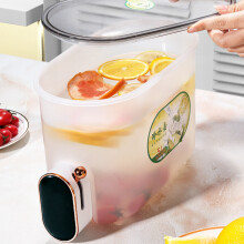 5L lebensmittelechte Kunststoff-Kaltkessel mit Wasserhahn für Kühlschrank und Getränkeaufbewahrung