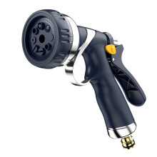 VOXON Hose Pipe Spray Gun with 8 Adjustable Patterns, 100% Heavy Duty Metal Garden Hose Spray Gun Zinc Alloy High Pressure Spray Nozzle Perfect for