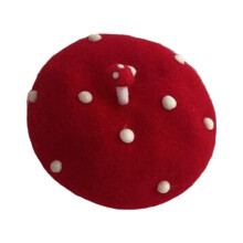 Joli chapeau en forme de champignon, chapeau dĂ´me doux-Rouge S